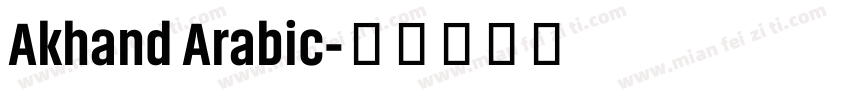 Akhand Arabic字体转换